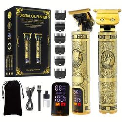 TEMU Beard Trimmer Hair Clippers Men, Professional Beard Trimmer, Cordless Usb Rechargeable Detailer Trimmer With Lcd Screen, Grooming Kit 7 In 1 For Barbers And Home, Gifts For Men Haircut