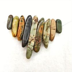 TEMU 9pcs/set Turquoise Unshaped Vintage Pendant Necklace Diy Earrings, Jewelry Accessories