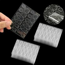 TEMU 1200 Pcs Double-sided Gel Nail Adhesive - 50 Sheets - Waterproof Nail Adhesive For Nail Tips - Application - Acrylic Nail Tools For Nail Art