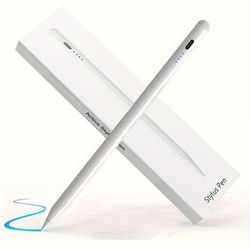 TEMU Stylus Pen For Ipad 2018-2024, Precision Active Pencil With Tilt Sensitivity, Low Latency, Usb Charging, Rechargeable Lithium Polymer Battery, With Electronic Components For Drawing, Notes &