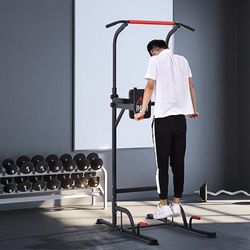 TEMU Power With Dip Stand, Pull Up Bar Home Office Gym Training Workout Equipment