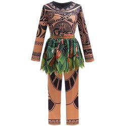 Maui Costume Tuta di pelle Body Costumi a Tema Film e TV for Ragazzi Bambini Carnevale Giornata universale dell'infanzia Settimana del libro Feste Performance