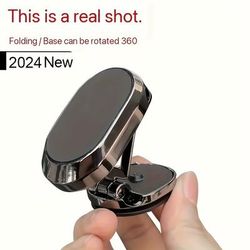 TEMU 360° Rotating Magnetic Car Phone Holder, Strong Suction, Instrument Panel Mount For Navigation, Driving, Dolwao