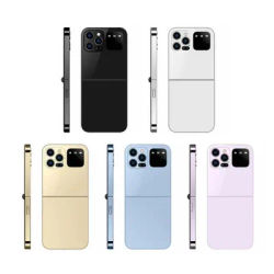 i15 Mini Dual SIM Card Fold Mobile Phone 2G Network Video Player Flashlight FM Radio Magic Voice Small Box Flip Cellphones