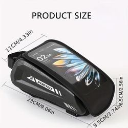 "TEMU 3d Shaped Bike Handlebar Mount: 7.0" Phone Case, Waterproof, Adjustable Strap, Eva Material, Suitable For Bikes"