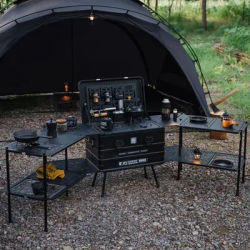 ShineTrip Camping Coffee Case Set Tactical Table Base Multifunctional Modular Combo Kit Free Combination Aluminum Storage Case
