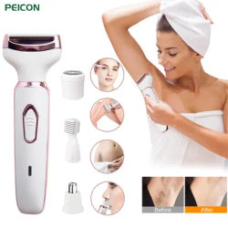 Electric Razor for Women Shaver 4in1 Hair Trimmer for Lady Face Armpit Leg Bikini Body Epilator Portable Painless Hair Remover