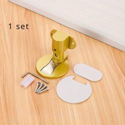 TEMU 1set Stainless Steel - Strong Magnetic , Anti-collision , Suitable For Bathroom And Office Furniture