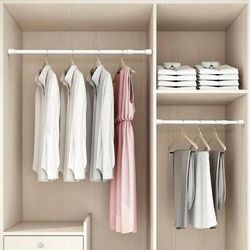 TEMU Extendable No Drill Spring Curtain Rods Extendable 90-190cm Adjustable Telescopic Tension Pole Curtain Rod For Kitchen Cupboard Bathroom Window