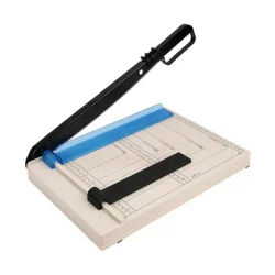 A4 Paper Cutter with Safety Protection and Detachable Blade Pressure Strip, Lightweight Manual Small Paper Cutter