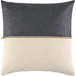 Alekos 22" Square Sandstone/Charcoal/Olive Throw Pillow - Boutique Rugs