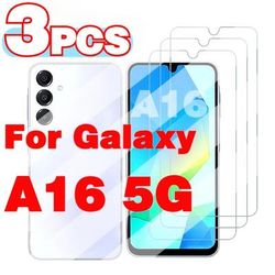TEMU 3-pack Tempered Glass Screen Protector For Galaxy A16 5g, Glossy Protective Film, Scratch-resistant, Kit