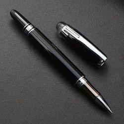 TEMU Ergonomic Signature Pen With Blue - Fine Point Rollerball Fountain Pen For Use