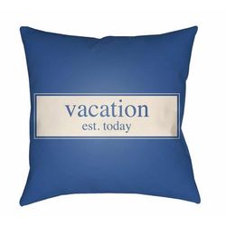 Shankill 16" Square Modern Pillow plush Muted Blue/Seashell/Gray/Natural Blue/Neutral/Pearl/Marine Blue/Azure/Blue Outdoor Throw Pillow - Boutique Rugs
