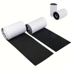 TEMU 1 Roll Pack Heavy Duty Polyester Fiber Hook And Loop Tape Strips, 4.5 Inch X 6.5 Feet, Adhesive Backed Fastener For Sofa Cushions And Carpet Anchor
