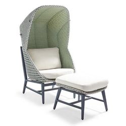 Kala Accent Chair Replacement Cushions - Standard, Rain Sailcloth Aruba - Frontgate
