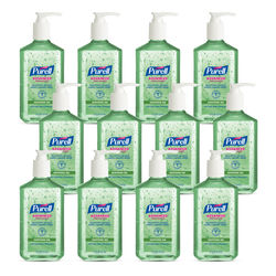 Purell Advanced Hand Sanitizer Soothing Gel, Fresh Scent, 12 Fl Oz Pump Bottle, Case Of 12
