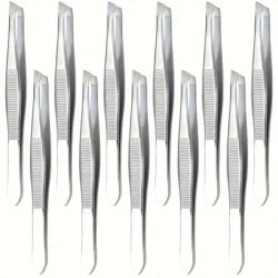 3/5/12Pcs Stainless Steel Tweezers Ingrown Hairs - Precision Tweezers for Fine Hair Remover for Women Eyebrow Tweezers for Wome