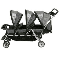 Baby Trend Triplet Stroller Black