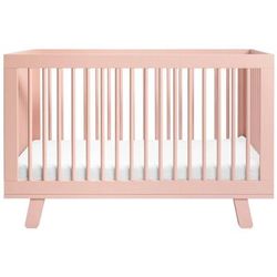 Babyletto Hudson 3-in-1 Convertible Crib with Toddler Bed Conversion Kit - Blush Pink