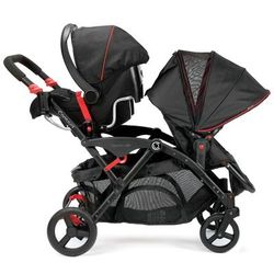 Contours Options Elite Tandem Stroller - Red Velvet
