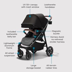 Baby Jogger City Mini Air Lightweight Stroller - Rich Black