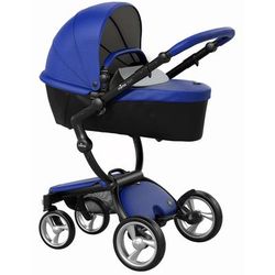 Mima Xari Complete Stroller, Black - Royal Blue / Stone White