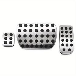 TEMU Stainless Steel And Brake Pedal Covers, Compatible With W447, Metris, Viano W639, Valente, V300d, Mb - Performance Style Pedal Set