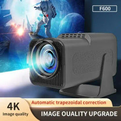 F600 Projector Portable Wireless 4K Full HD Screen Video LCD 1080p Home Android 300ANSI 180 Degrees PK HY320 Outdoor Projector