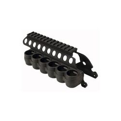 Mesa Tactical SureShell Polymer Carrier and Saddle Rail for Rem 870 12-GA Black 6-Shell 5in 94830