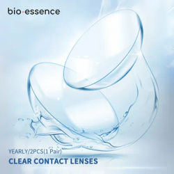 Bio-essence 1 Pair Contact Lenses with Diopters Lenses Correction With Degree Transparent Lenses With Prescription Yearly Lenses
