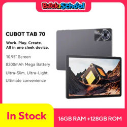Cubot TAB 70, 2025 New Tablet Android 14, Octa-Core, 16GB RAM(6GB+10GB), 128GB ROM, 10.95" HD+ Screen, 8200mAh, GPS, Face ID