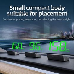 TEMU 2024 Head-up Display Car Speedometer-car Speed Display, Head-up Display Green Light Displays Speed, Hud Speedometer Automatic Light Sensor/switch,head-up Display Suitable For All Cars