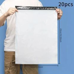 TEMU 20-pack Durable Polyethylene Mailer Bags - Large Capacity Plastic Shipping Envelopes For Mailing And Packaging
