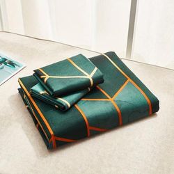 TEMU Luxury Duvet Cover Bedding Set With Quilt Cover & Pillowcases Double King Size