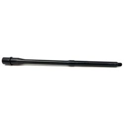 Hitman Industries AR-15 5.56x45mm NATO Government Rifle Barrel 16 inch 1-7 Twist Mid Length Nitride Black 556M16GOV50B7