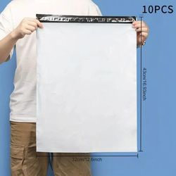 TEMU 10-pack Durable Pe Polyethylene Mailer Bags, Large Capacity, Leakproof, Waterproof Shipping Envelopes For Mailing And Packaging