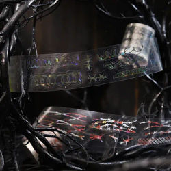 200cm/Roll Gothic Back Vine PET Tape Scrapbooking Stickers Collage Decoration Label Japanese Masking Tapes Journaling Supplies