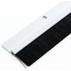 "TEMU Modern Aluminum Door Draft Stopper - 39.4" Bottom Seal Strip For Dust And Noise Insulation, White"