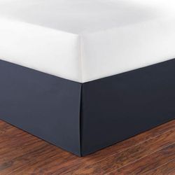 Queen Navy Tailored Bedskirt
