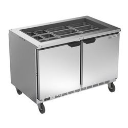 Beverage-Air SPE48HC-S 39 3/8" Cold Food Bar - 9 Pan Capacity, Floor Model, Stainless Steel, 115 V