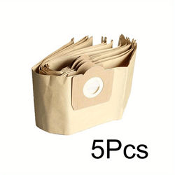 TEMU 5/10pcs High-quality Canister Vacuum Paper Dust Bags For Karcher Wd3, And Long-, Replacement Spare Parts 6.959-130.0