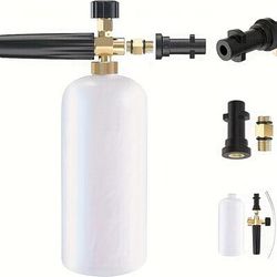 TEMU Foam Sprayer With High Pressure, Adjustable Cleaning , Foam Cannon, Professional Foam For Car Wash Machine For Karcher K3 K4 K5 K6 K7, 1l