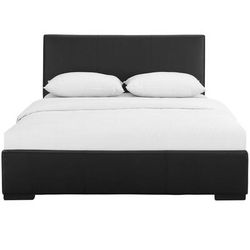 Hindes Upholstered Platform Bed, Beige, King by Camden Isle in Black (Size KING)