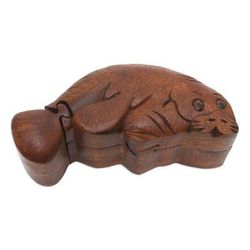 Lazy Seal,'Handcrafted Seal Theme Puzzle Box'