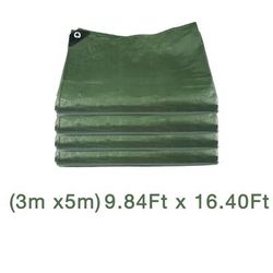 TEMU 1pc Dellna Heavy-duty Tarpaulin, Uv Resistant, Tear-resistant, With Reinforced Edges And Rustproof Grommets, For Outdoor Camping, Vehicles, Rooftop Gardens, Canopy