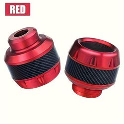 TEMU 2-pack Motorcycle Front Fork Covers - Shock Absorption Cup Protectors, Safety Stability, Aluminum Alloy Material For Street Motor Scooters