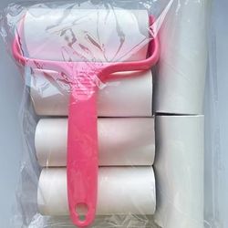 TEMU Reptile Lint Roller With 6 Refills - Pet Hair Remover Kit For Clothes, Car Seats, And Carpets - Plastic Handle And 180 Sheets Sticky Lint Brush For Cats, Dogs, And Small Animals