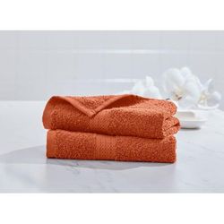 BH Studio 2-Pc. Hand Towel Set by BrylaneHome in Cayenne