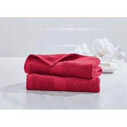 BH Studio 2-Pc. Hand Towel Set by BrylaneHome in Crimson
